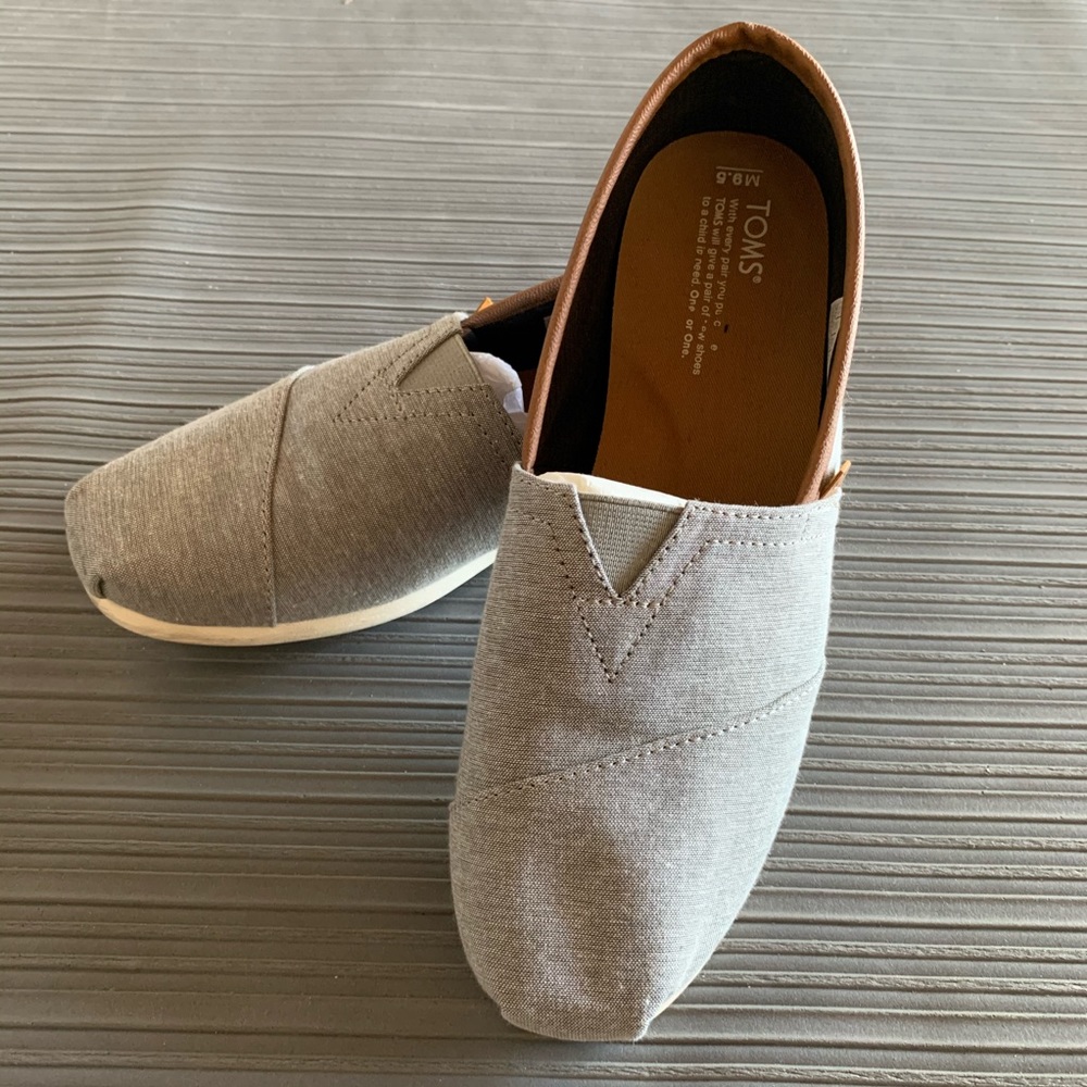 Toms Frost Grey Chambray Men's Classics
